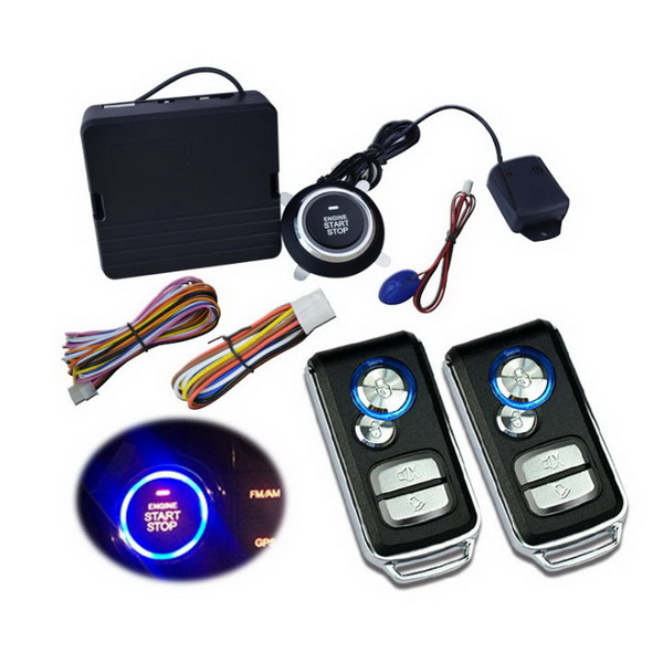 Car Alarm One Button Smart start system with vehicle gps locator