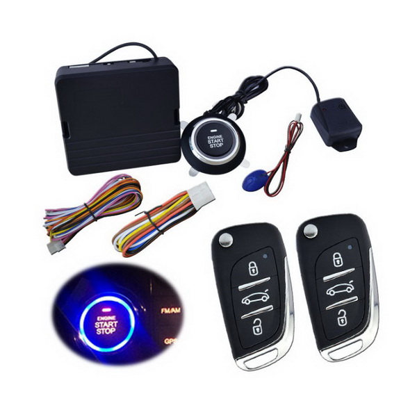 Kq163 car alarm with button start system deals