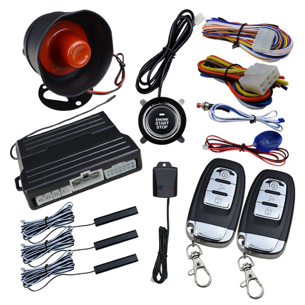 PKE Keyless entry Car smart button start alarm system